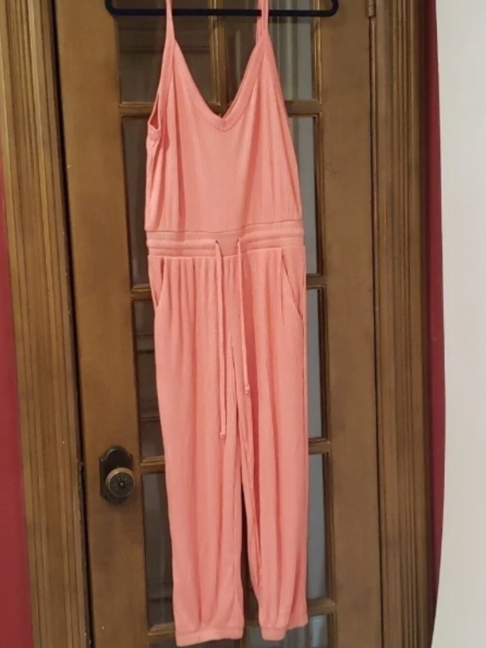 𝅺MARONIE Peach Jumpsuit NWOT